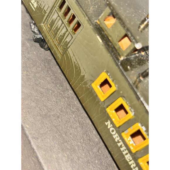 HO Scale Northern Valley Line Caboose #X Green Painted Freight Train - Picture 7 of 11